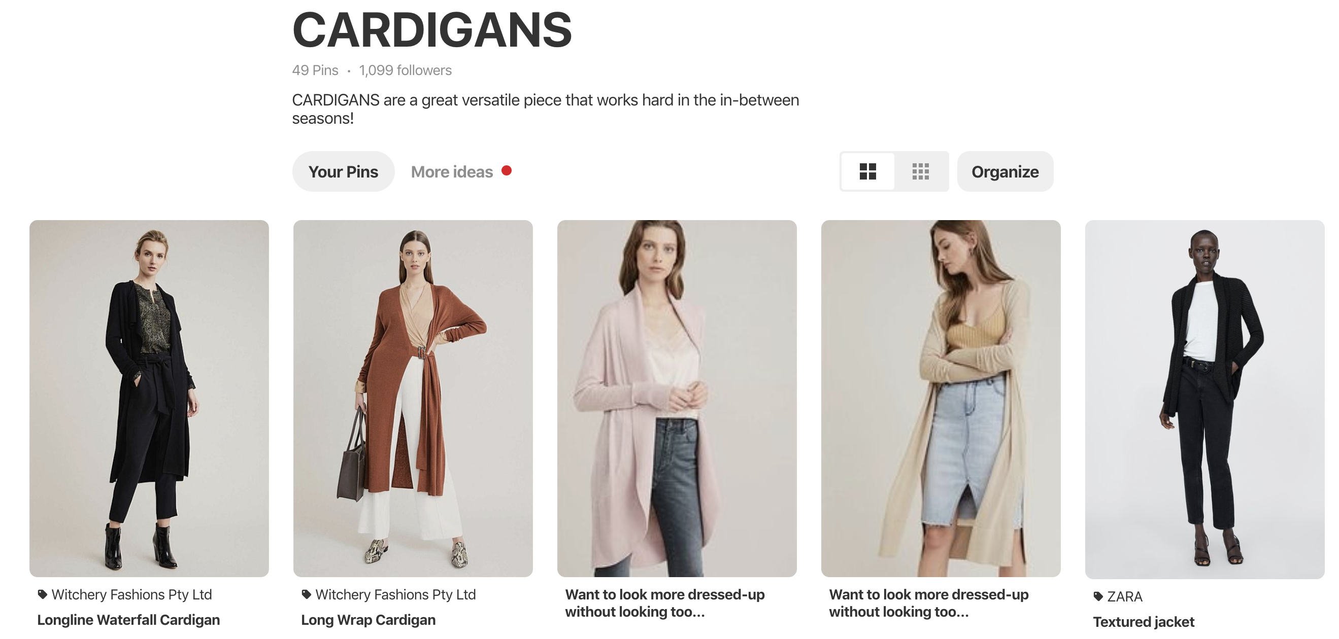Longline cardigans