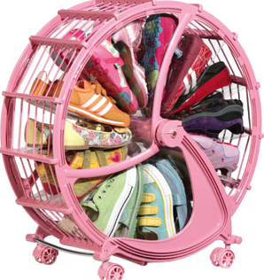 SHOE WHEEL STORAGE